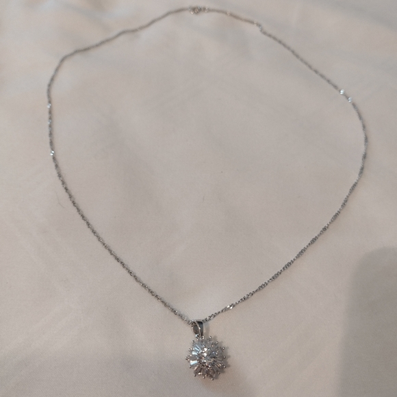 New in Box! Warren James, Silver and Cubic Zirconia Necklace and Earrings Set - Picture 4 of 9